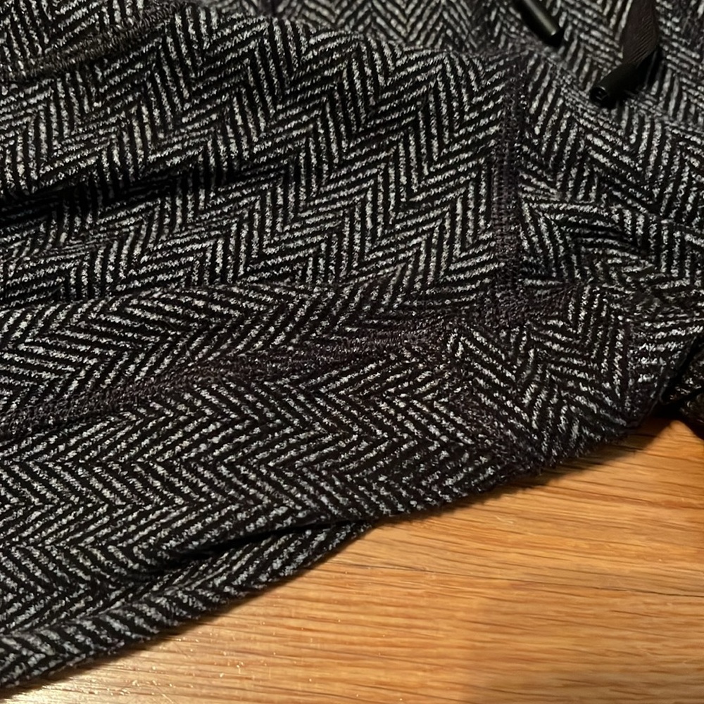 Lululemon‎ Skinny Will Pant Full-On Luon Giant Herringbone Black Heathered Black - Picture 11 of 12